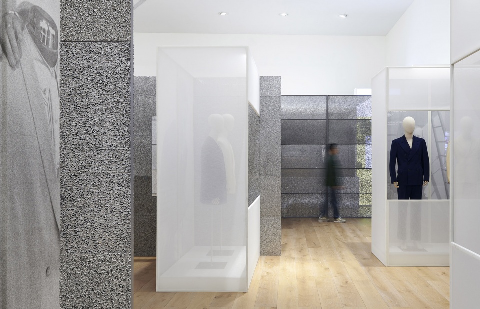 spatial design of modern and functionality mens fashion life in the 20th century by greyspace architects
