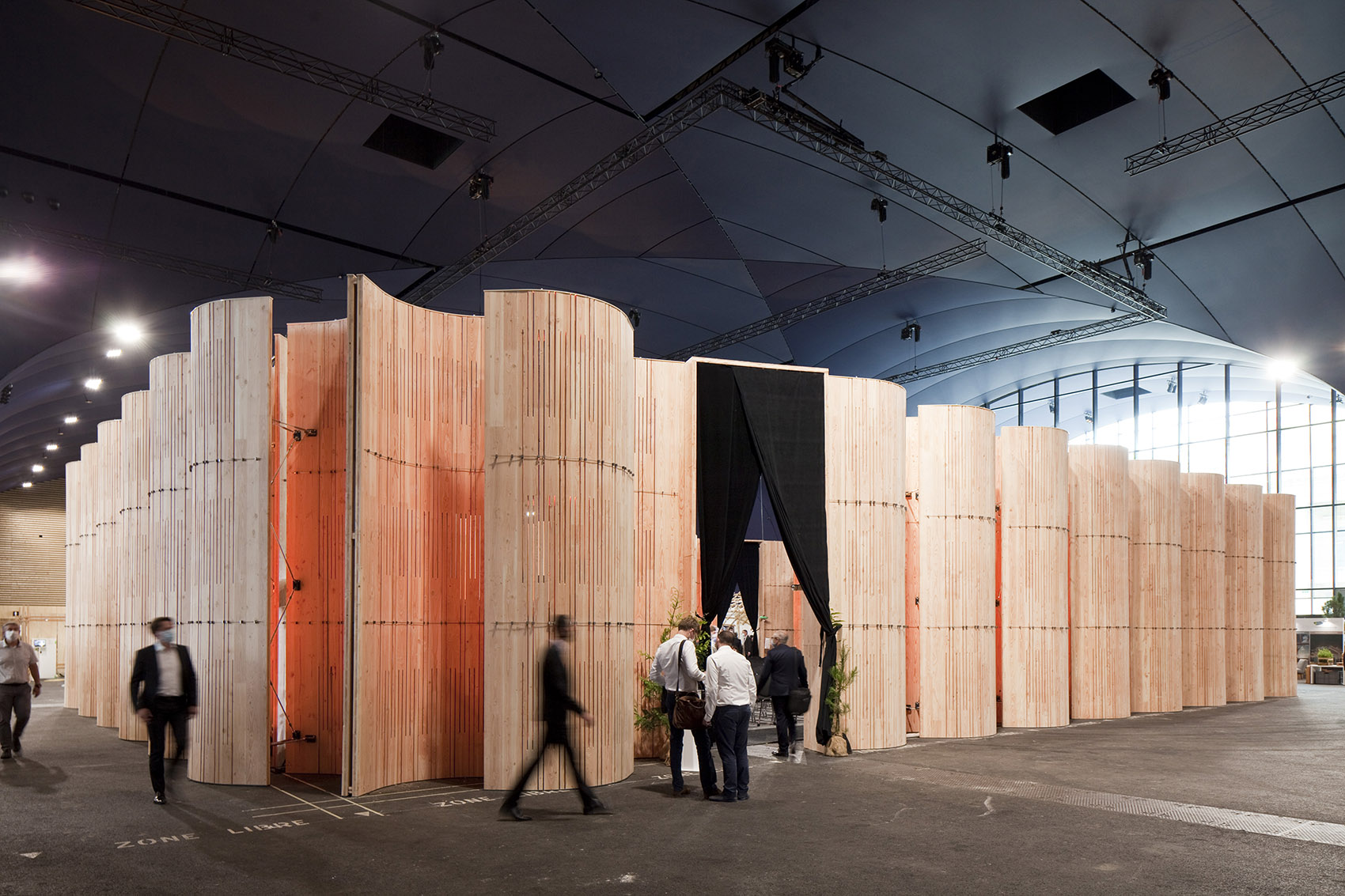 the ephemeral auditorium paris by artbuild architects