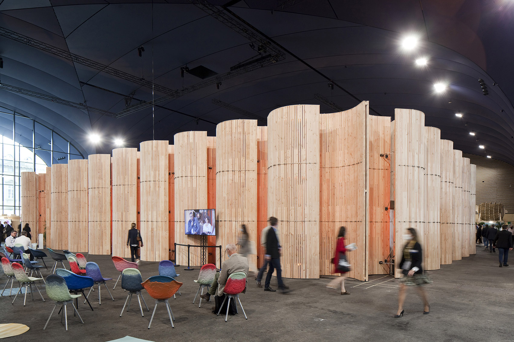 the ephemeral auditorium paris by artbuild architects