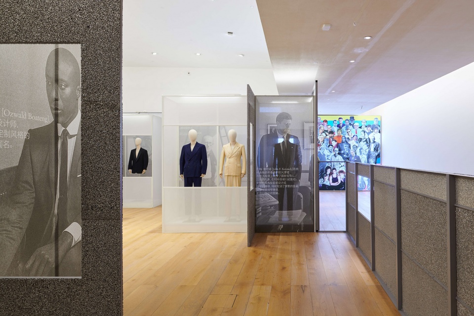 spatial design of modern and functionality mens fashion life in the 20th century by greyspace architects