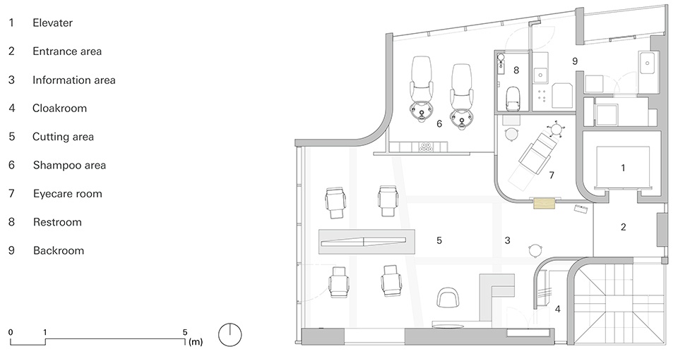 siten Hair and eye salon by SIDES CORE