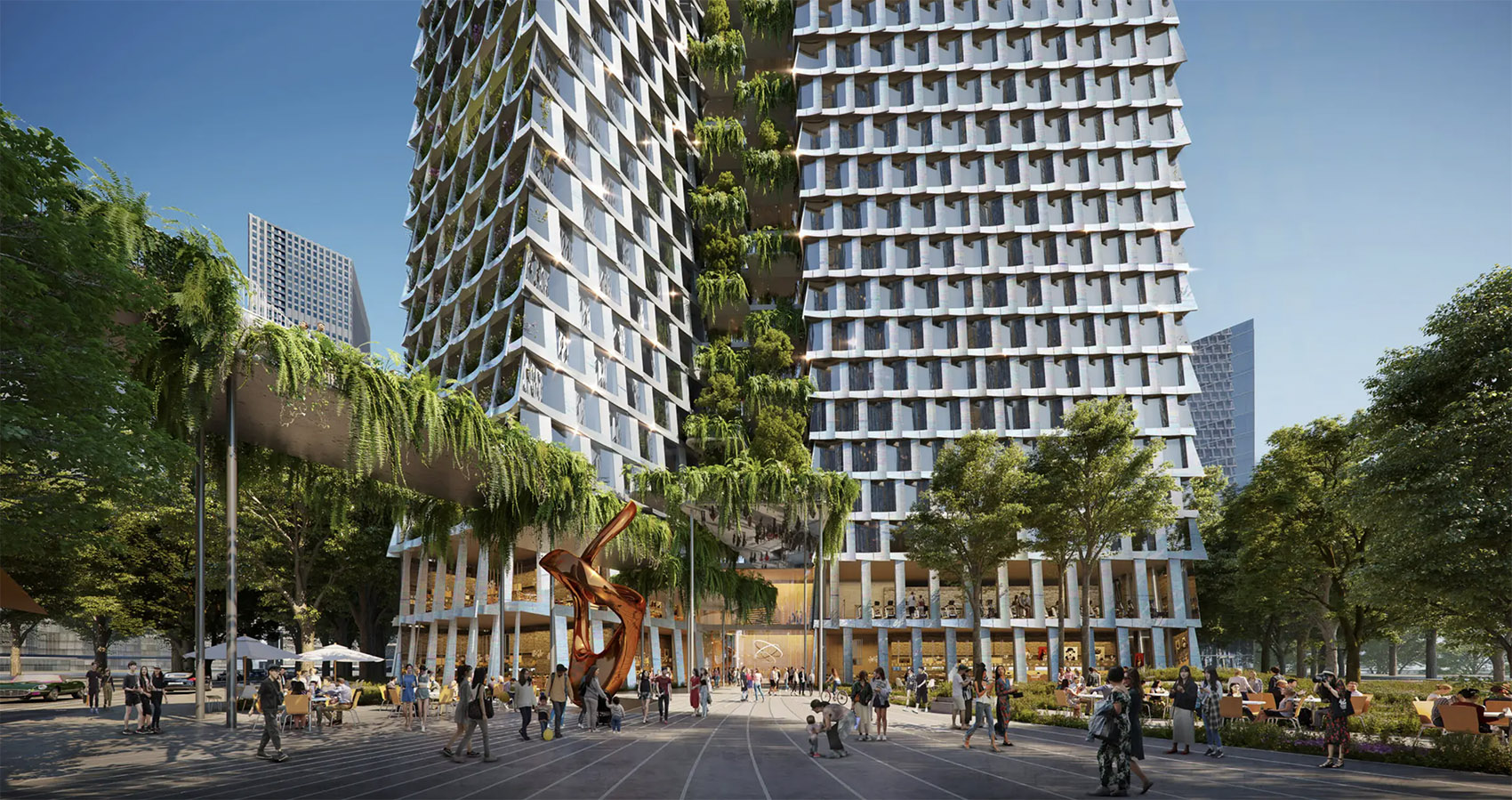 big wins the competition to design qianhai prisma towers in shenzhen