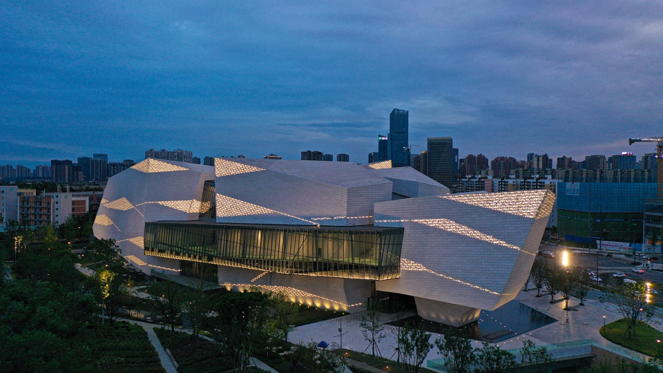 chengdu natural history museum by pelli clarke partners