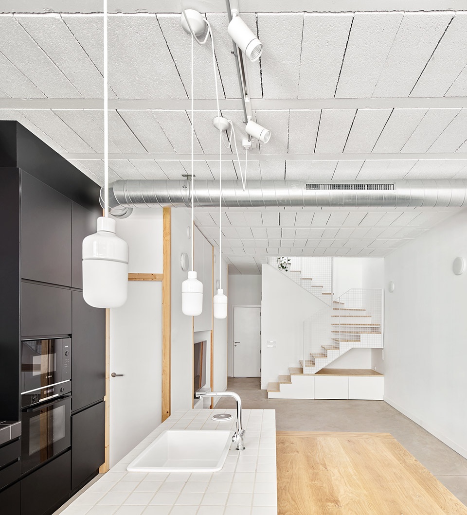 100joa new construction of a row house in mataro by vallribera arquitectes