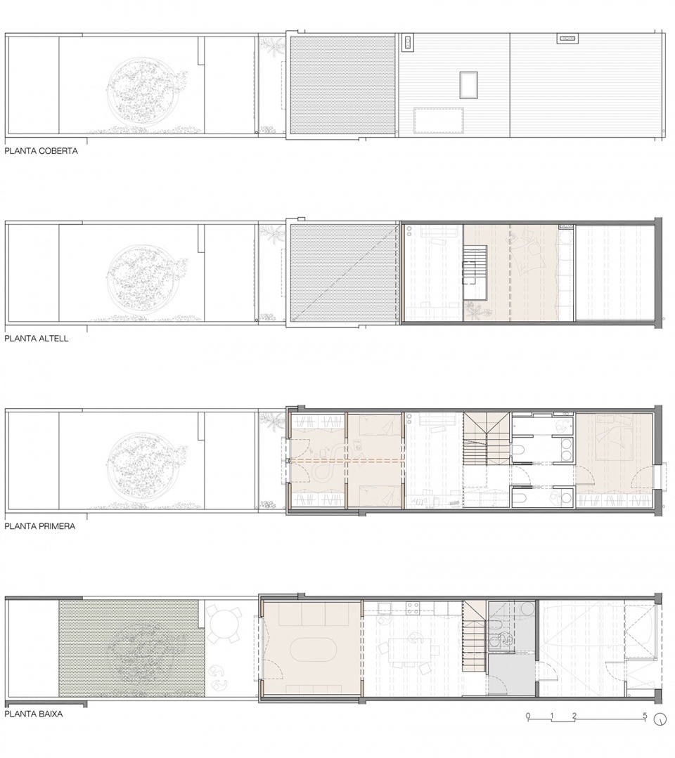 95pla renovation and expansion of a row house by vallribera arquitectes