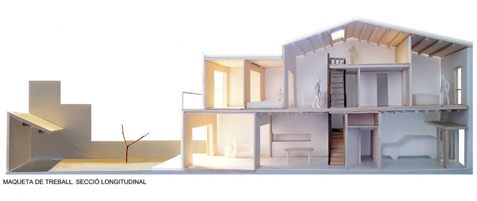95pla renovation and expansion of a row house by vallribera arquitectes