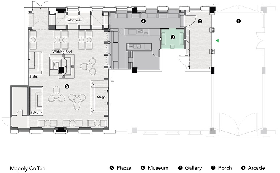 Piazza in a room China by Wutopia Lab
