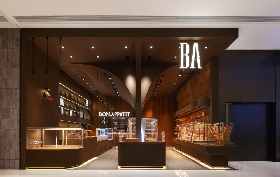 ba new french baking brand space by whatever design office