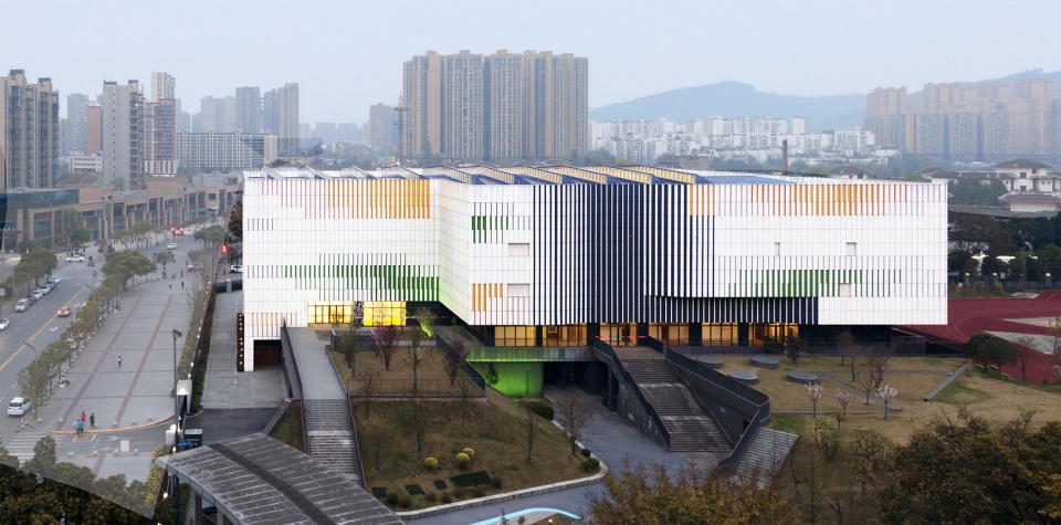 Longquan High School Gymnasium China by China Southwest Architectural Design and Research Institute Corp Ltd