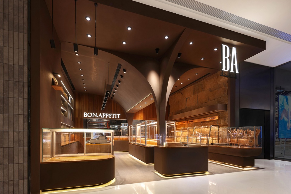 ba new french baking brand space by whatever design office