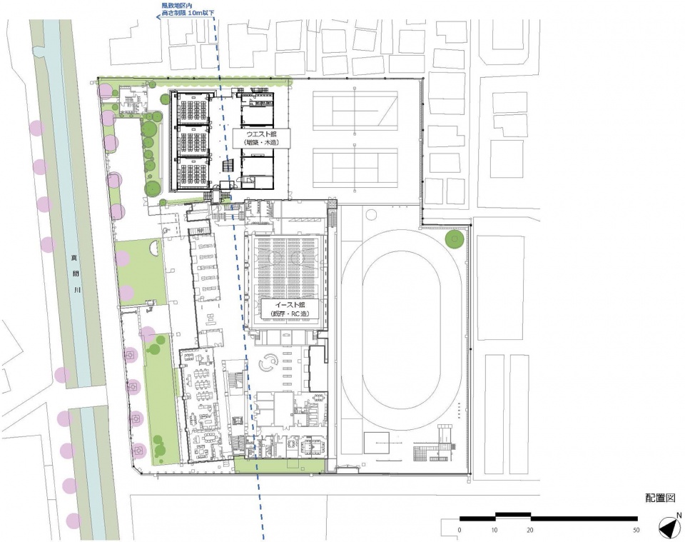 showa gakuin elementary school west wing by nikken sekkei ltd