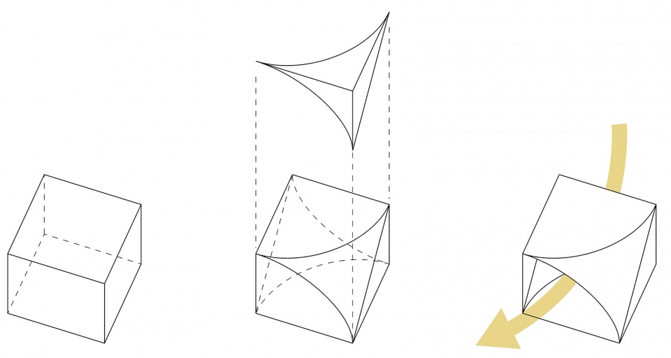 dense city and drawing an architectural caterpillar with frp by benyuan design research center