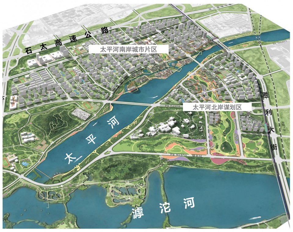 taiping river urban area exhibition centre in shijiazhuang by azla