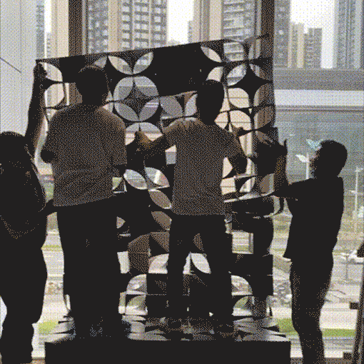 dense city and drawing an architectural caterpillar with frp by benyuan design research center