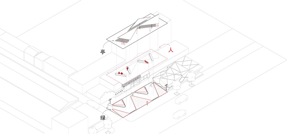 Beijing Lingjing Hutong Subway Exit Pocket Park by BAZUO Architecture Studio