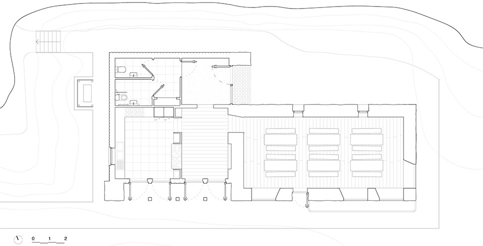 Community dining hall Croft 3 by Architect fardaa