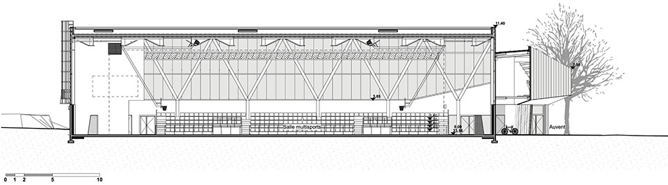 Renovation and extension of the Coum sports complex by ENO Architectes