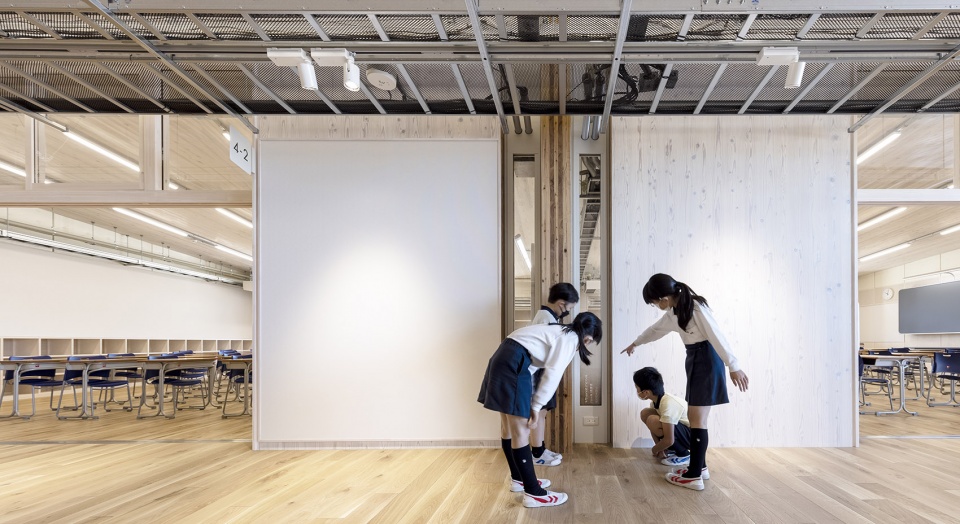 showa gakuin elementary school west wing by nikken sekkei ltd