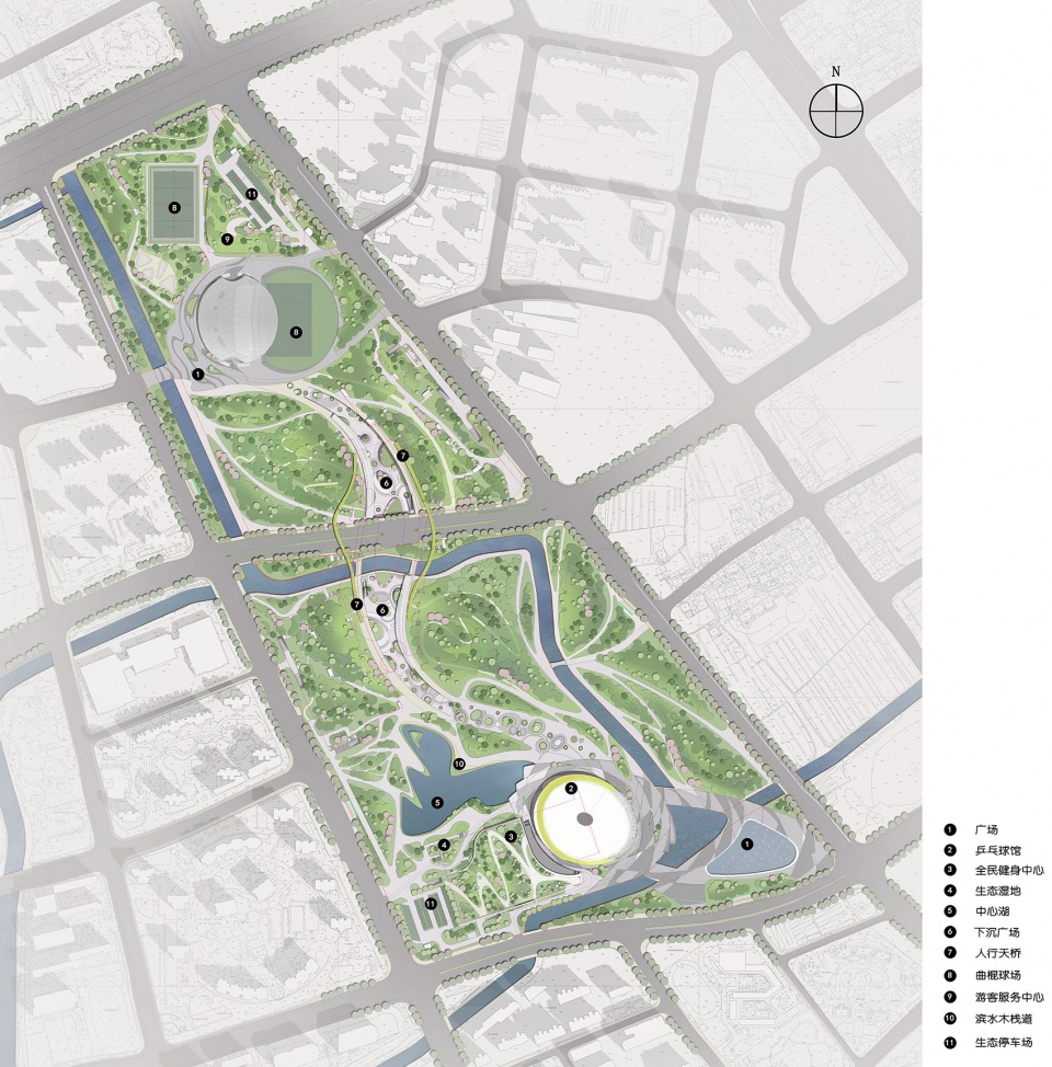 hangzhou canal asian games park by ziad archi tectonics