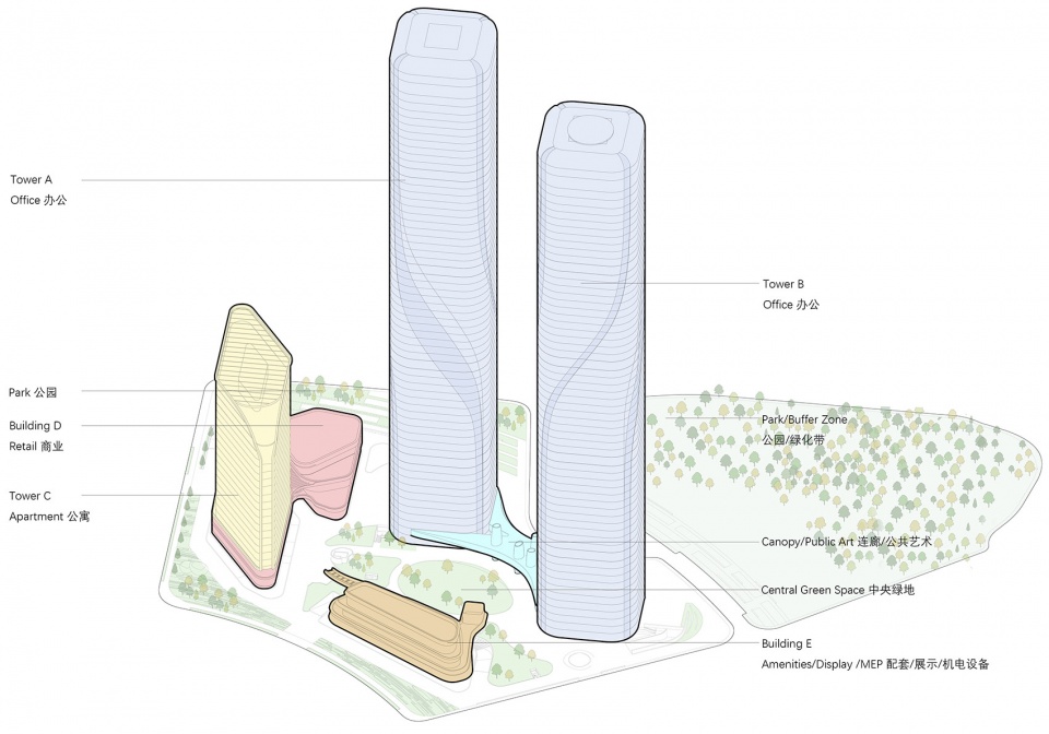 hangzhou shimao wisdom tower super high rise urban complex atelier ping jiang eid arch