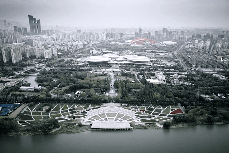 nanjing constitution park and green expo park urban living room supporting facilities azla