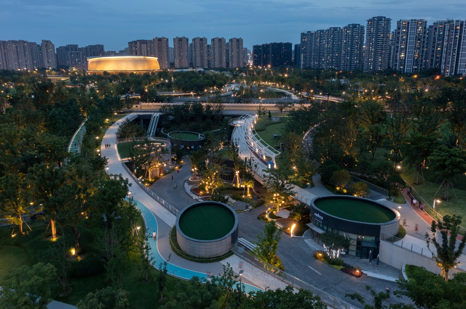 hangzhou canal asian games park by ziad archi tectonics