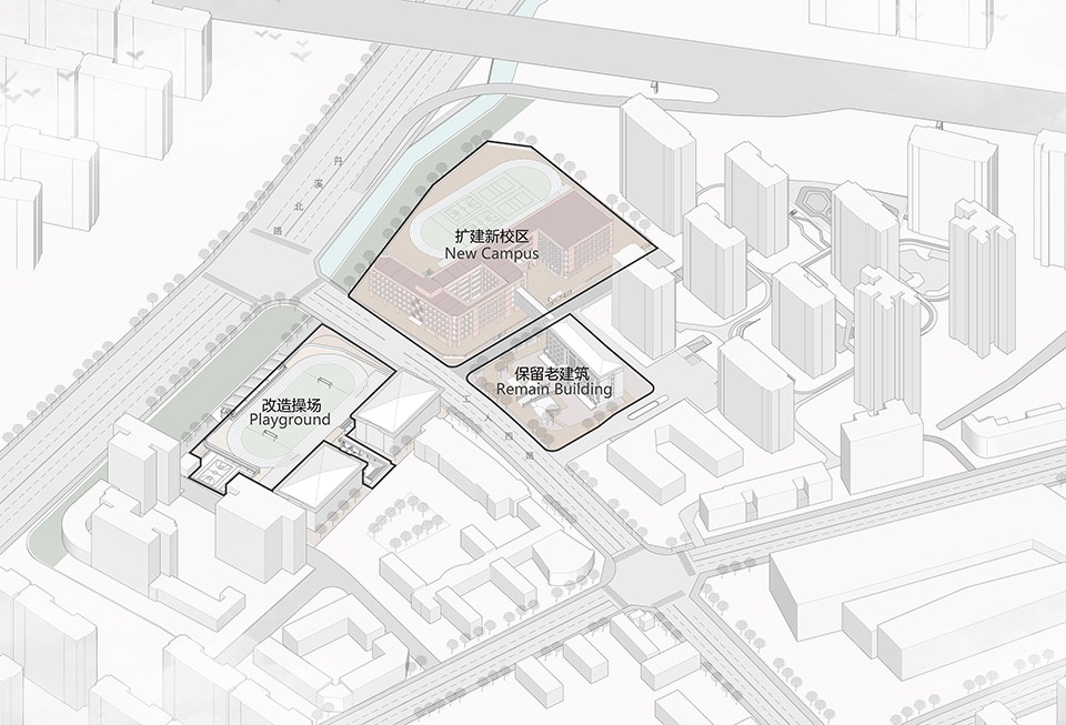 Yiwu Xiuhu Primary School expansion project China by JIUMI Design