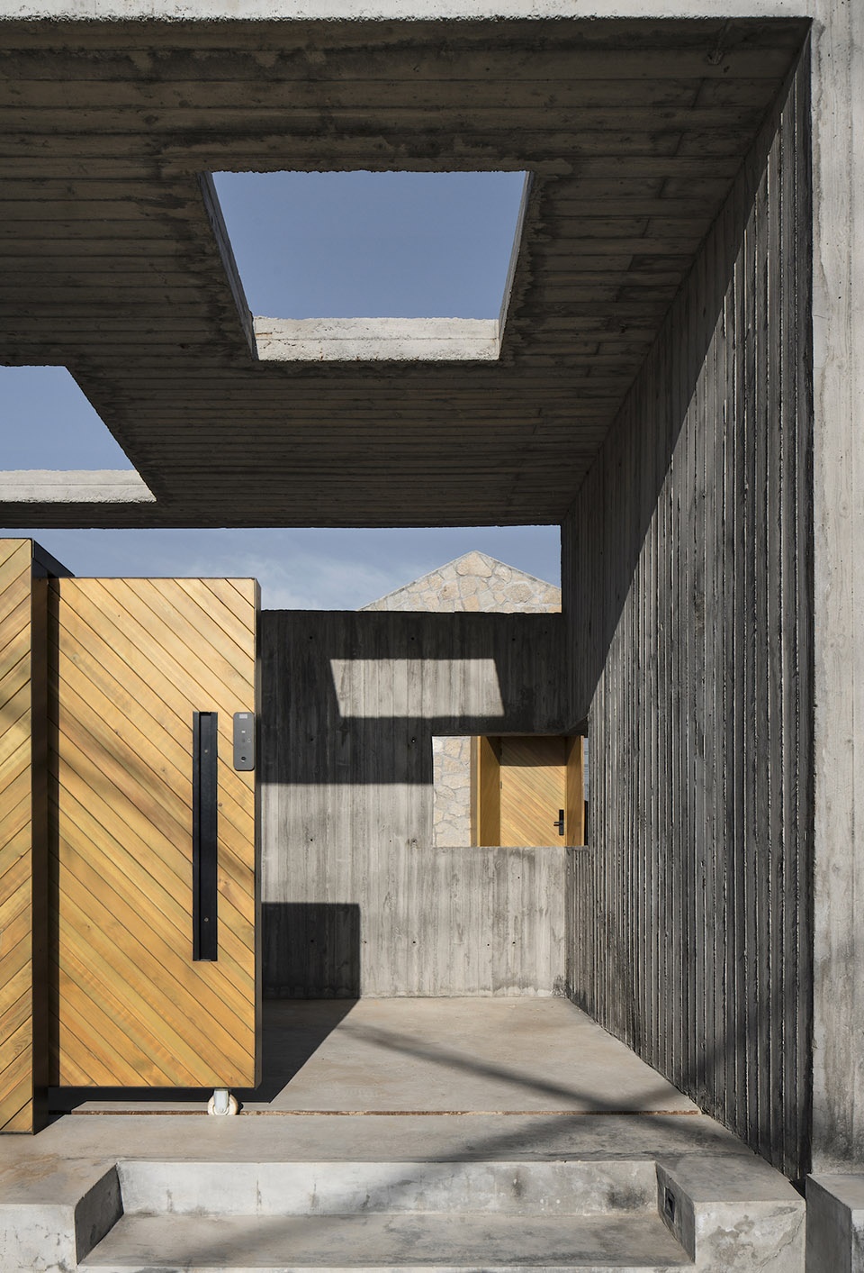 Folding Roof Courtyard China by MAT Office
