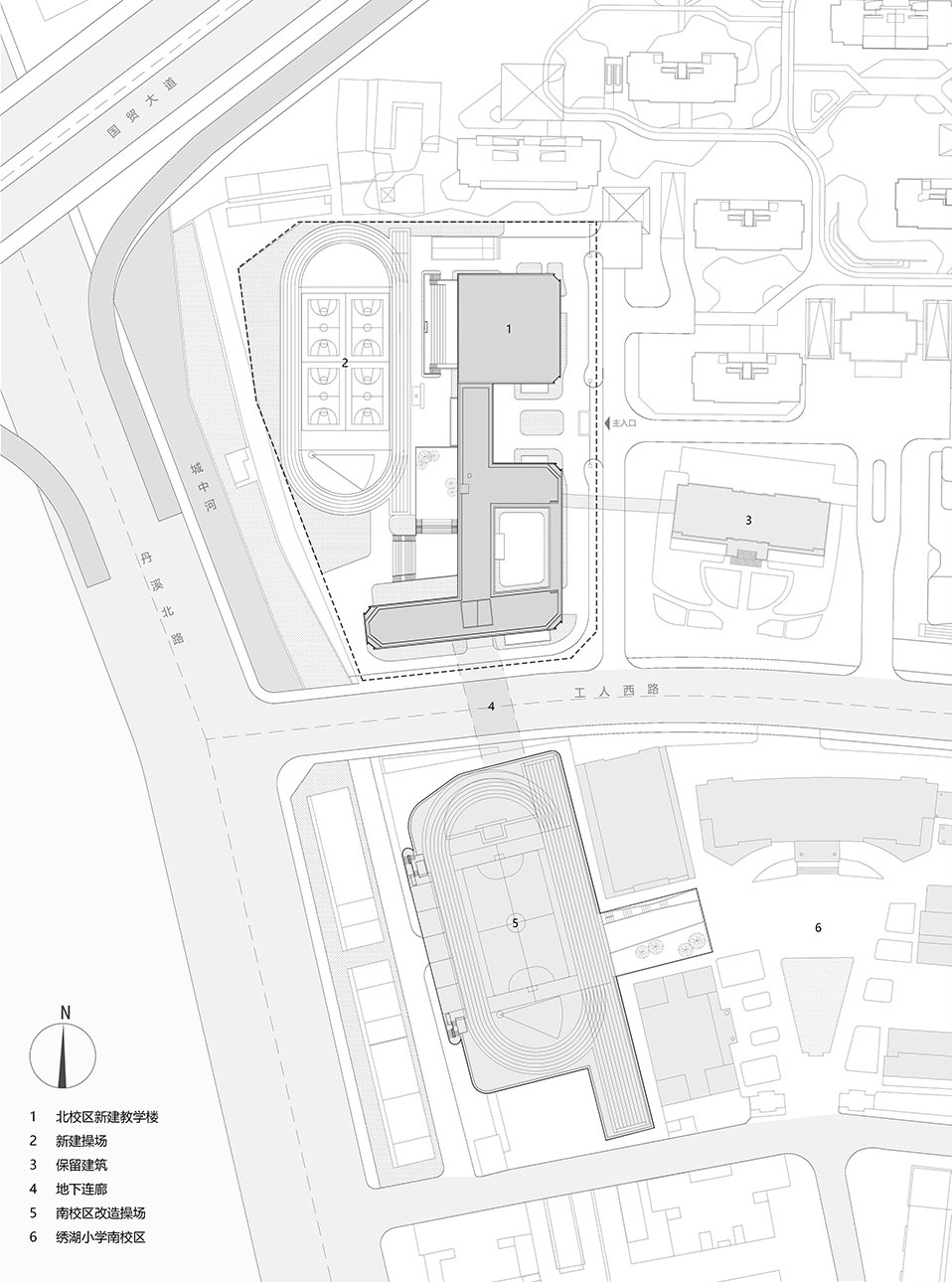 Yiwu Xiuhu Primary School expansion project China by JIUMI Design aug