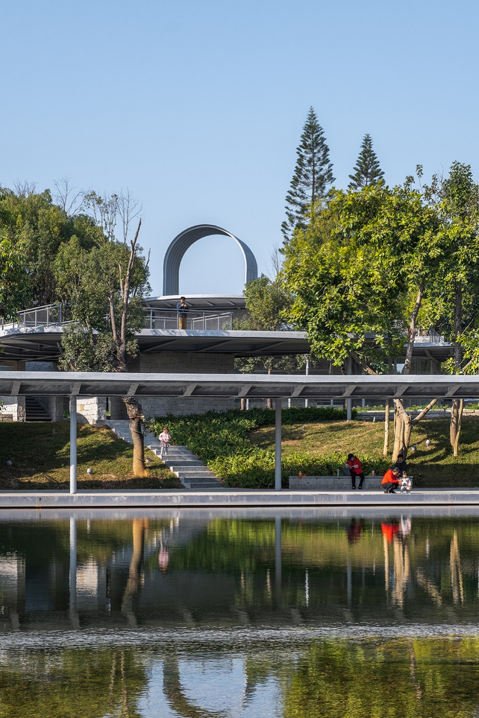 station of the xili lake greenway by original design studio tjad