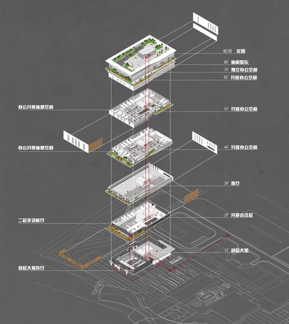 research building of dongguan shuixiang science and technology innovation center by senlei international