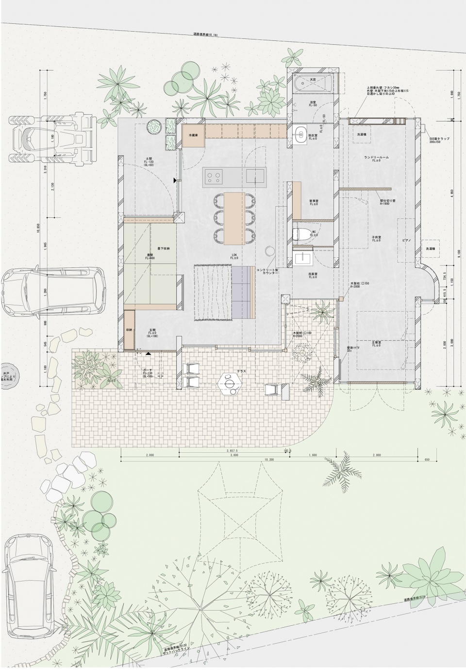 house in shikenbaru by studio cochi architects