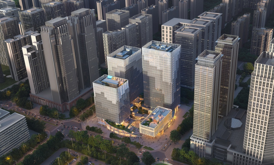 Chengdu Jiaozi Courtyard Towers China by MVRDV