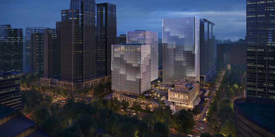 Chengdu Jiaozi Courtyard Towers China by MVRDV
