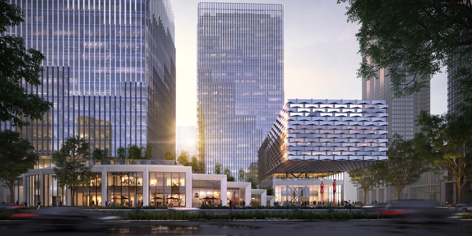 Chengdu Jiaozi Courtyard Towers China by MVRDV