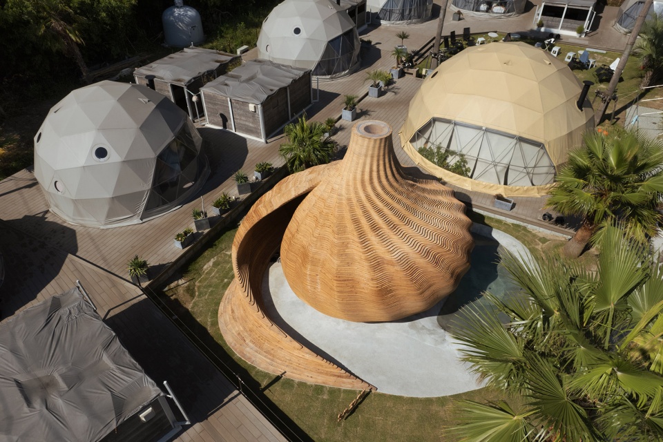 Sana Mane Sauna Sazae by Kengo Kuma and Associates