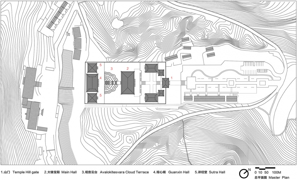 zushan ji xin monastery wood buddha statue museum by archstudio