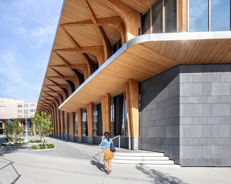 The Canopy Michelin Headquarter s Renovated Reception Area by Encore Heureux Architectes Construire and Base
