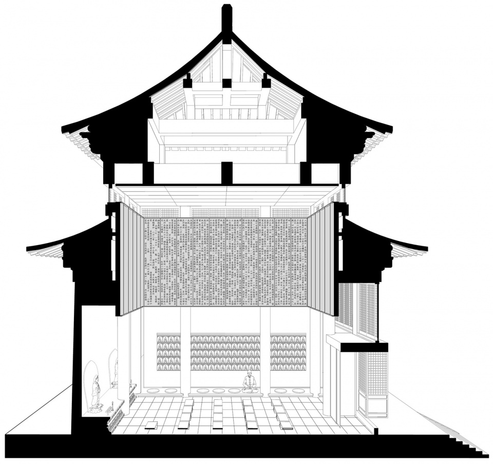 zushan ji xin monastery wood buddha statue museum by archstudio