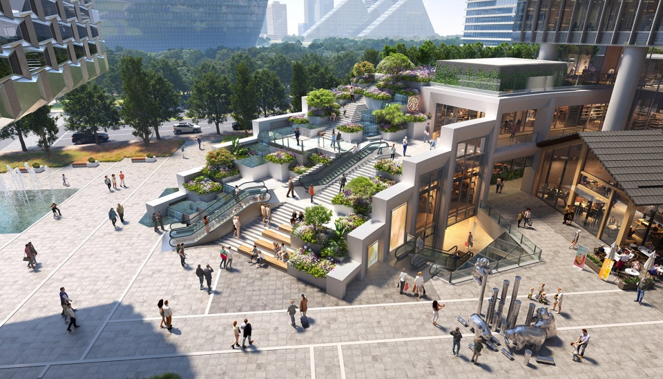 Chengdu Jiaozi Courtyard Towers China by MVRDV