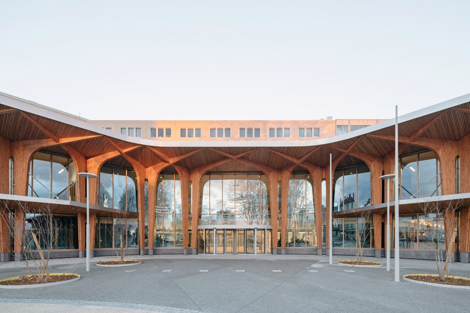 The Canopy Michelin Headquarter s Renovated Reception Area by Encore Heureux Architectes Construire and Base