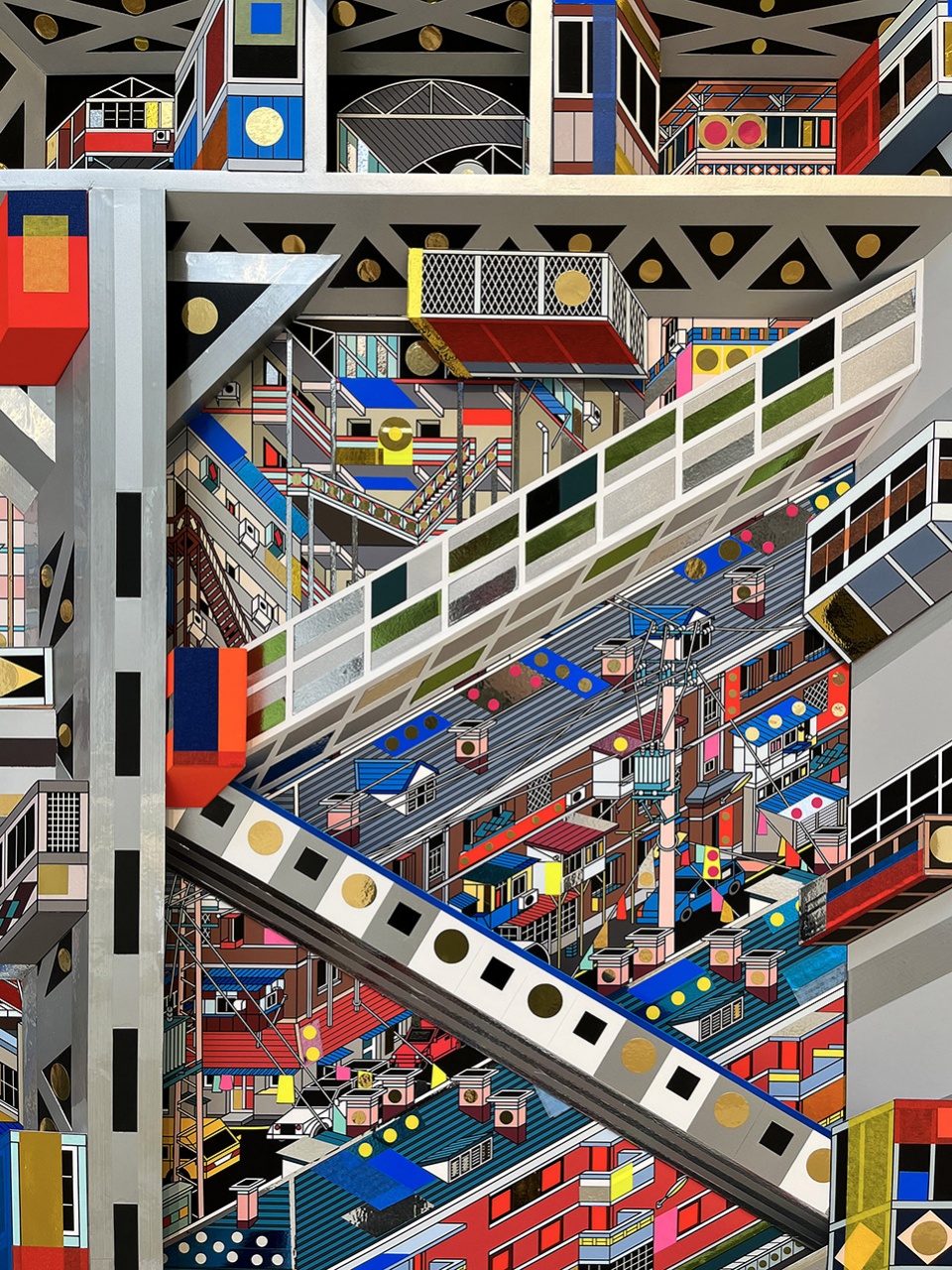 scape of urban object and life models by li han