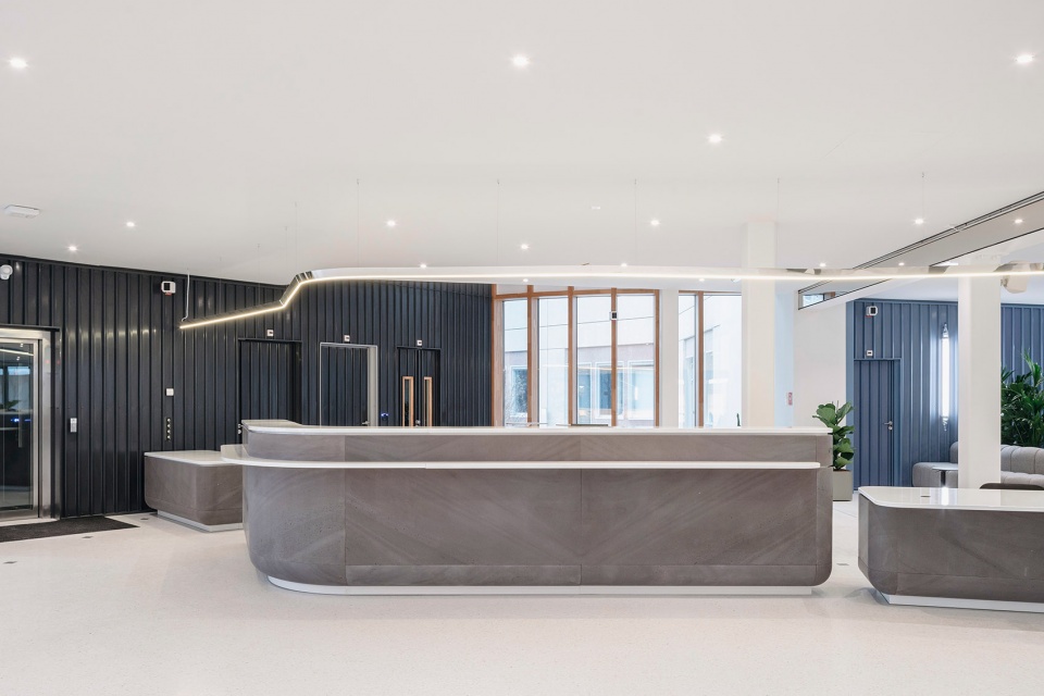 The Canopy Michelin Headquarter s Renovated Reception Area by Encore Heureux Architectes Construire and Base