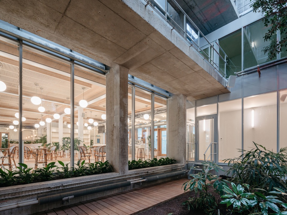 The Canopy Michelin Headquarter s Renovated Reception Area by Encore Heureux Architectes Construire and Base