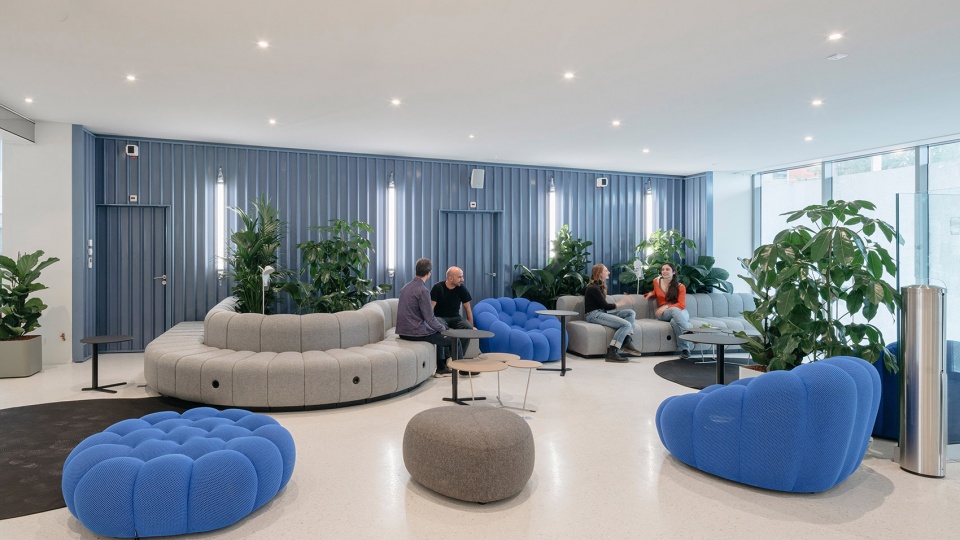 The Canopy Michelin Headquarter s Renovated Reception Area by Encore Heureux Architectes Construire and Base