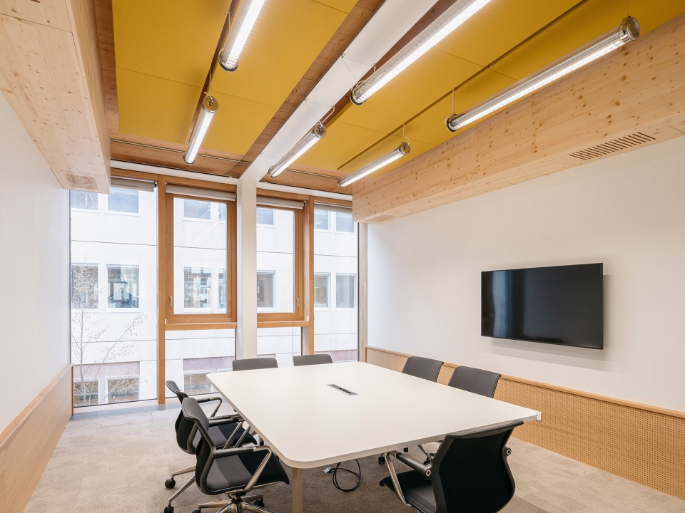 The Canopy Michelin Headquarter s Renovated Reception Area by Encore Heureux Architectes Construire and Base