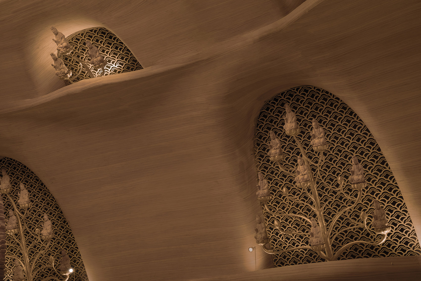 zushan ji xin monastery wood buddha statue museum by archstudio