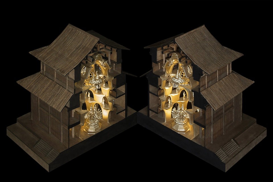 zushan ji xin monastery wood buddha statue museum by archstudio