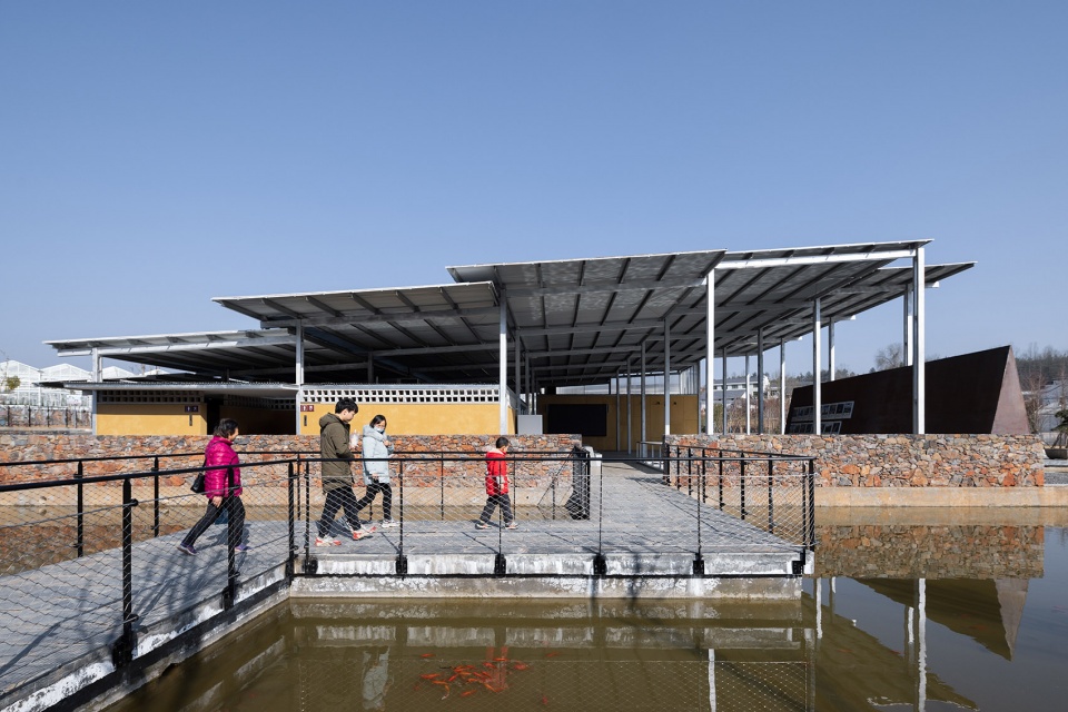 wufu longjing agricultural products exhibition center by describing architecture studio