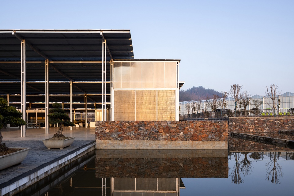 wufu longjing agricultural products exhibition center by describing architecture studio
